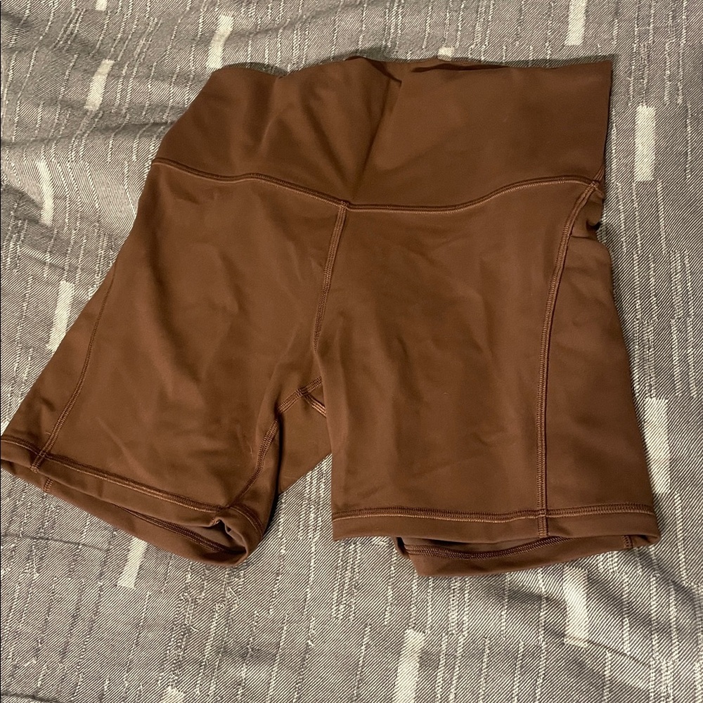 lululemon athletica wunder train high rise shorts with pocket